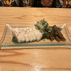 葉わさびと長芋のツンツン漬け