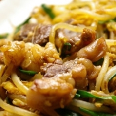 牛もつの野菜炒め