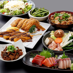 本まぐろと名古屋飯 花かるたのコース写真