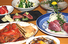三浦三崎の鮮魚と野菜 柳せのコース写真