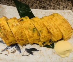 牛すじと山芋とろろ玉子焼き