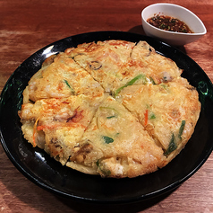 海鮮チヂミ（Seafood Pancake｜韓国海鮮チヂミ）