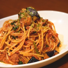 茄子とほうれん草のボロネーゼ