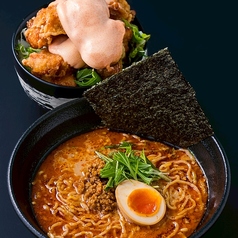 担々麺＋唐揚げ丼セット