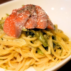 サーモンの山葵クリームパスタ