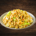 料理メニュー写真&nbsp;逆さにして混ぜる！？ドライカレー風ザクザク炒飯