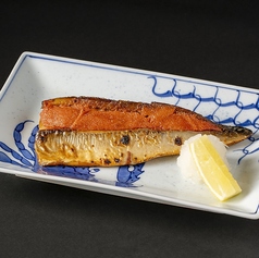 明太子漬け塩サバ焼き