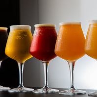 ビールの飲み比べも♪