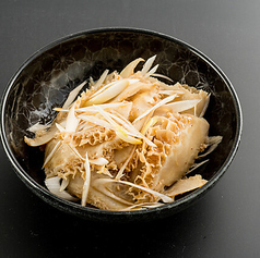 ハチノスとねぎのゴマ油和え