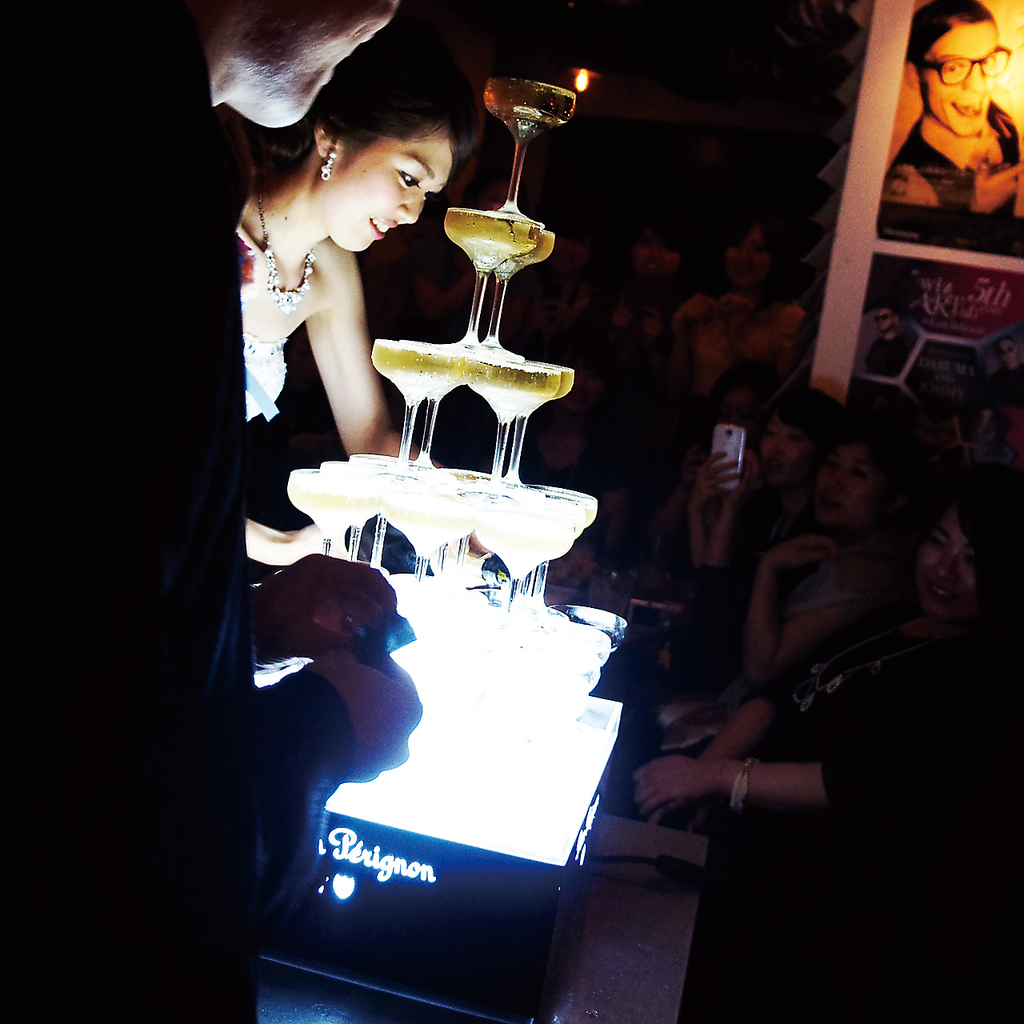 シャンパンタワー出来ます。