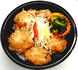 お持ち帰り丼　モツ煮丼　唐揚げ丼　田舎カレー丼など