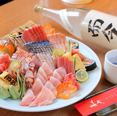こだわりの海鮮と厳選の日本酒