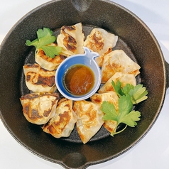 サルサソースで食べる洋風餃子