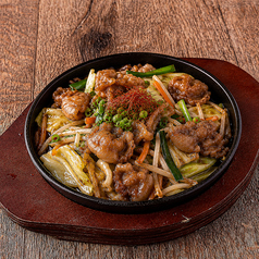 甘辛牛もつ野菜炒め