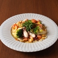 料理メニュー写真&nbsp;真タコと夏野菜のスタミナ・アーリオオーリオ