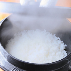 南部鉄器で炊く白ごはん♪ご宴会の最後の〆は炊き立ての白米と日本一に輝いた美豊卵の漬け玉子とからすみ！