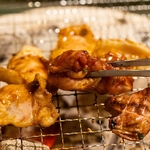 七輪で焼いていただく焼肉スタイルのお店です。