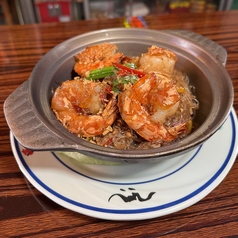 大エビ春雨土鍋煮