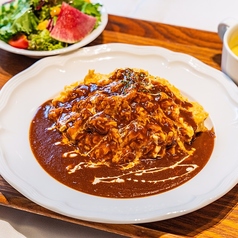 自家製デミグラスとふわとろたまごのオムライス