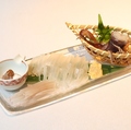料理メニュー写真 活イカのお刺身