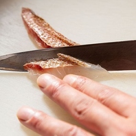 コース料理ではお刺身もご好評いただいております！