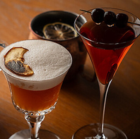 100種類以上を揃えるこだわりのドリンクメニュー◎