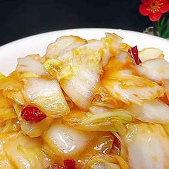 白菜の酢炒め/酸辣じゃがいも千切り/青梗菜の炒め物/トマトと卵炒め/ガーリック豆苗/