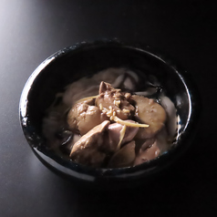 牡蠣と鶏レバーのオイル漬け
