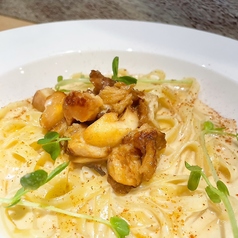 松茸のウニクリームパスタ