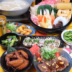 鍋やTAMARI 熊本総本家のコース写真