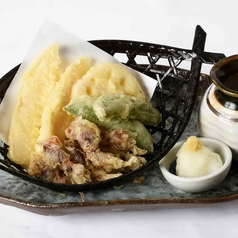 季節の天ぷら盛り合わせ