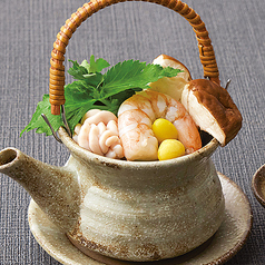 たら白子とどんこ椎茸の土瓶蒸し