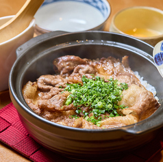 宮崎牛すき焼きの土鍋ご飯