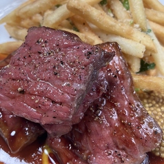 国産牛イチボの炭火焼き