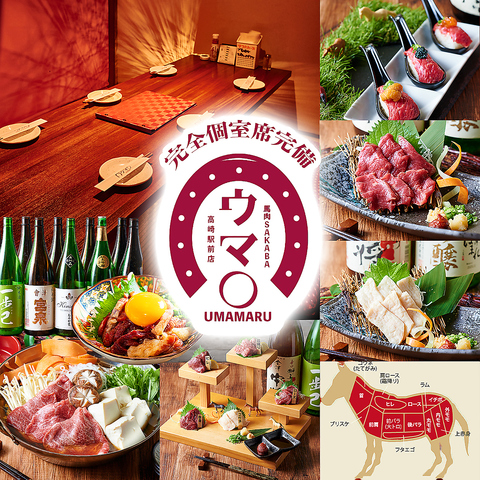 【JR高崎駅西口3分】馬肉と地酒のお店 2名様~完全個室席でご案内◎