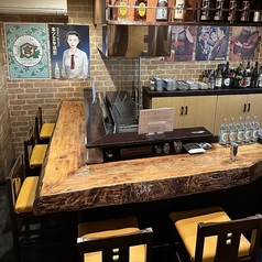 1名掛けカウンター×5