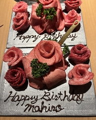 記念日に！肉ケーキプレート　＊当日も承りますの写真