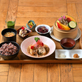 料理メニュー写真&nbsp;白身魚の湯葉包み蒸し膳～キノコの黒酢餡かけ～