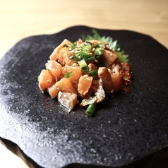 燻製サーモンキムチ