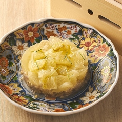 鮮魚と柑橘のなめろう