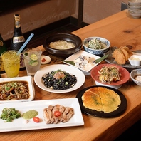 旬の鮮魚や野菜を使った沖縄料理の数々をご堪能ください