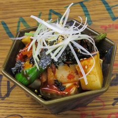 韓国海苔まぶしのキムチやっこ