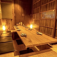 個室・半個室完備◎2名×1卓、4名×3卓など少人数から20名様以上の団体様まで個室のご案内が可能です☆