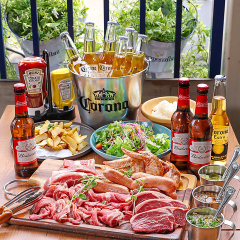 開放的なテラス席でお食事を！BBQ・ビアガーデンも◎歓迎会や送別会の予約受付中！