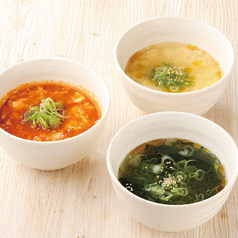 カルビスープ / わかめスープ / 玉子スープ