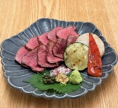 炭火焼き国産牛のランプステーキ