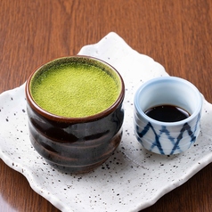 ＜鹿児島＞自家製知覧茶のパンナコッタ 黒蜜添え