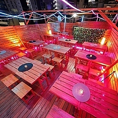 星降る夜空ビアガーデン BBQ食べ放題 スカイテラス 新橋店の雰囲気1