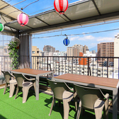 開放的なテラス席で、景色を眺めながらゆっくりとお食事を楽しめます。