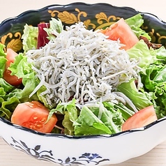 豆腐と釜揚げしらすのチョレギサラダ